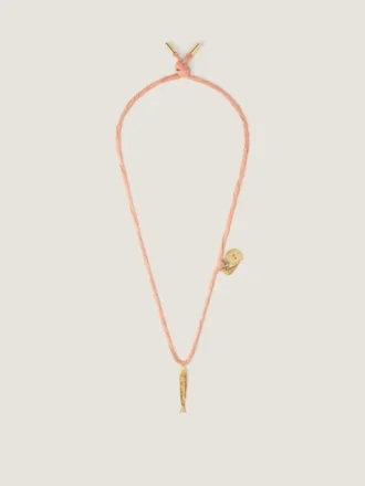 Lucky Charms Necklace in Silk and Metal