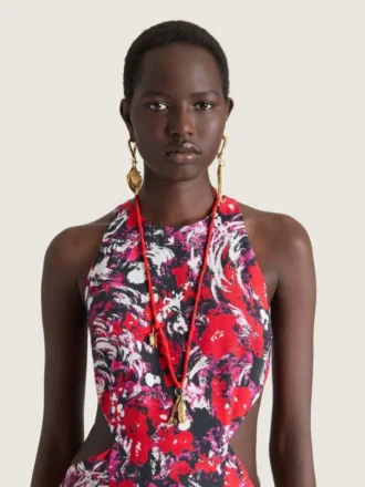 Lucky Charms Necklace in Silk and Metal