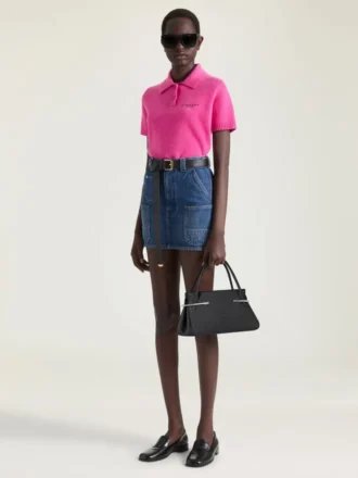 Medium Pinch Bag in Grained Leather