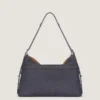 Medium Voyou Bag in Denim