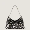Medium Voyou Bag in Pony Effect Leather with Animal Print