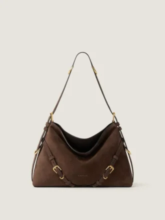 Medium Voyou Bag in Suede