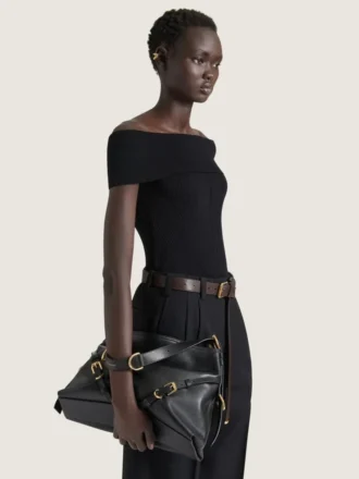 Medium Voyou Bag Shiny Leather