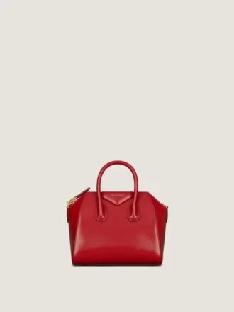 Mini Antigona Bag in Box Leather