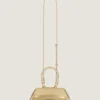 Mini Antigona East-West Bag in Laminated Leather