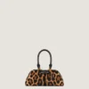 Mini Antigona East-West Bag in Leopard Pony Effect Leather