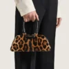 Mini Antigona East-West Bag in Leopard Pony Effect Leather