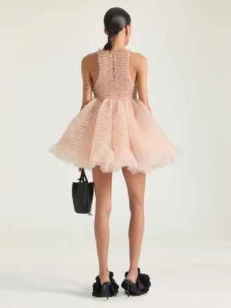 Mini Babydoll Dress with Nylon Frills