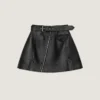 Mini Biker Skirt in Nappa Leather