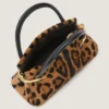 Mini Pinch Bag in Pony Effect Leather with Leopard Pattern