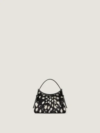 Nano Voyou Bag in Pony Effect Leather with Animal Print