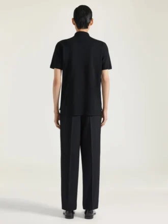 Polo in Cotton with Crystal Embroidery