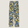 Pyjama Pants in Viscose with Floral Print