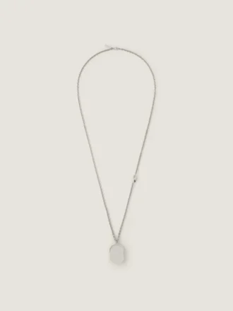 Sculptural Crystal Necklace in Metal and Crystal