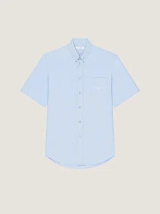 Shirt in Cotton Oxford with Givenchy Paris Jacquard