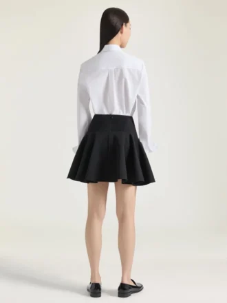 Shirt in Poplin with Givenchy Embroidery