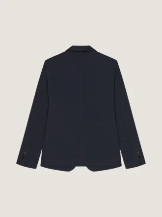 Single-Breasted Deconstructed Jacket in Cotton