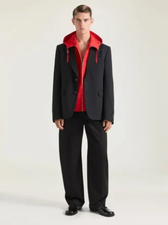 Single-Breasted Regular Jacket in Wool