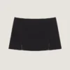 Sliced Mini Skirt in Wool