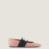 Sliced Square Ballerinas in Patent Leather