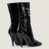 Sliced Square Givenchy Tape Ankle Boots in Leather