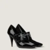 Sliced Square Givenchy Tape Pumps in Patent Leather