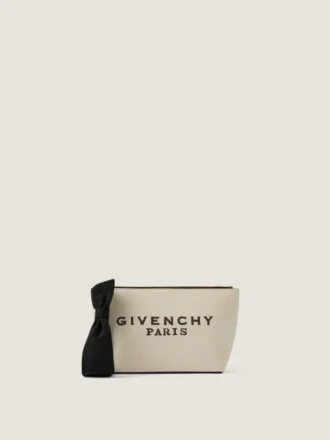 Small Givenchy Pouch in Canvas with Bow