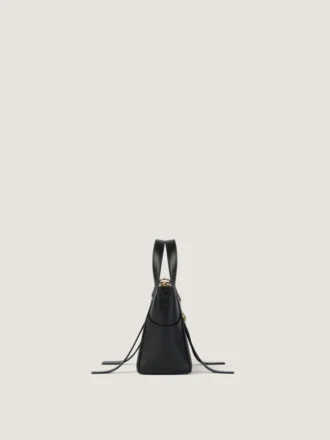 Small the Snatch Bag in Grained Bicolor Leather