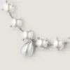 Spiky Pearl Necklace in Metal and Pearls