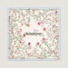 Square in Silk with Floral Print
