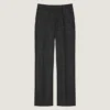 Straight Leg Tailored Trousers in Wool