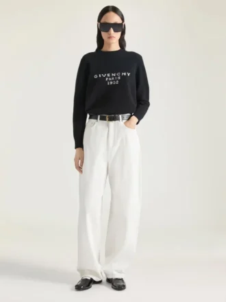 Sweater in Wool Cashmere with Givenchy Signature