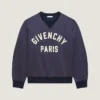 Sweatshirt in Satin with Givenchy Paris Embroidery