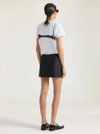 Mini Striped Skirt in Wool