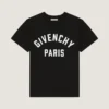 T-Shirt in Cotton with Givenchy Paris Embroidery