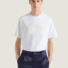 T-Shirt in Cotton with Givenchy Paris Embroidery