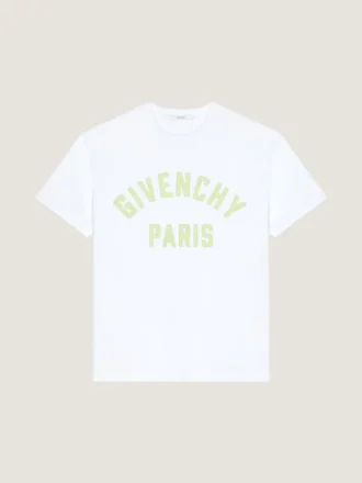 T-Shirt in Cotton with Givenchy Paris Embroidery
