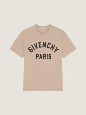 T-Shirt in Cotton with Givenchy Paris Embroidery
