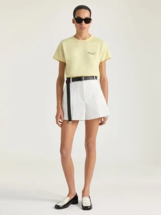 T-Shirt in Cotton with Givenchy Stamp Print