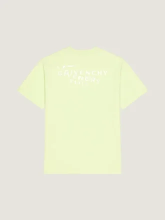 T-Shirt in Cotton with Givenchy Stamp Print