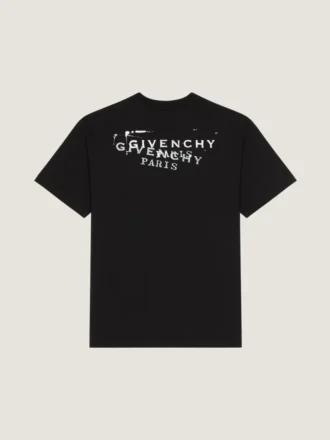 T-Shirt in Cotton with Givenchy Stamp Print
