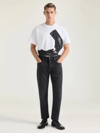 T-Shirt in Cotton with Surrealism Print