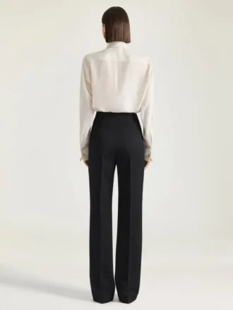 Tuxedo Cigarette Pants in Wool