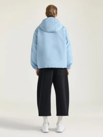 Windbreaker in Polyfaille with Givenchy Stamp Embroidery