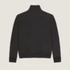 Zipped Sweatshirt in Wool with Givenchy Paris Gros Grain